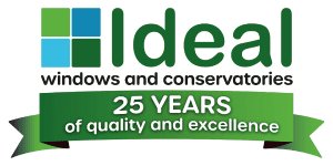 Ideal Windows & Conservatories Celebrating 25 Years Logo