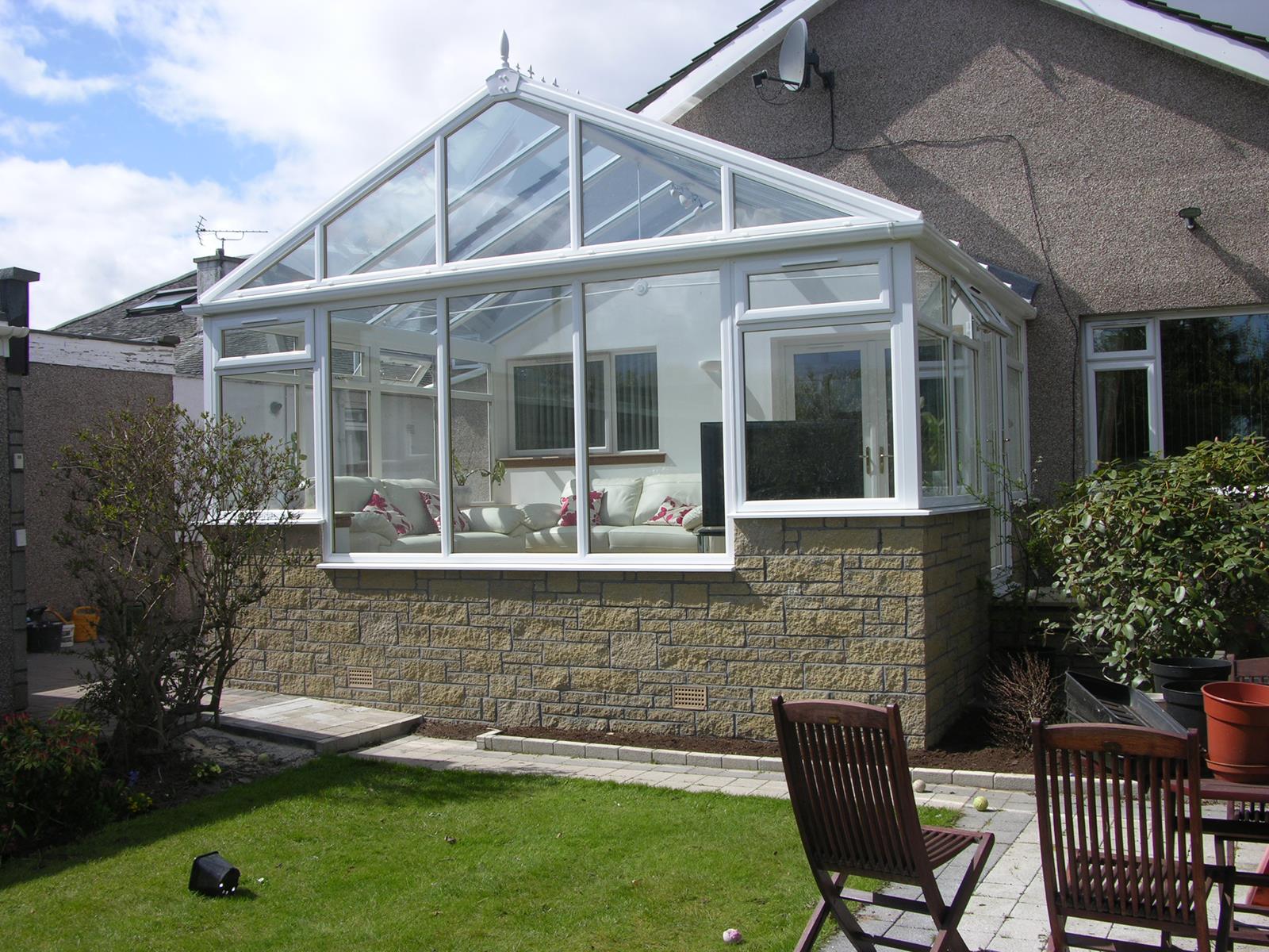 Ideal Conservatories White Gable Front