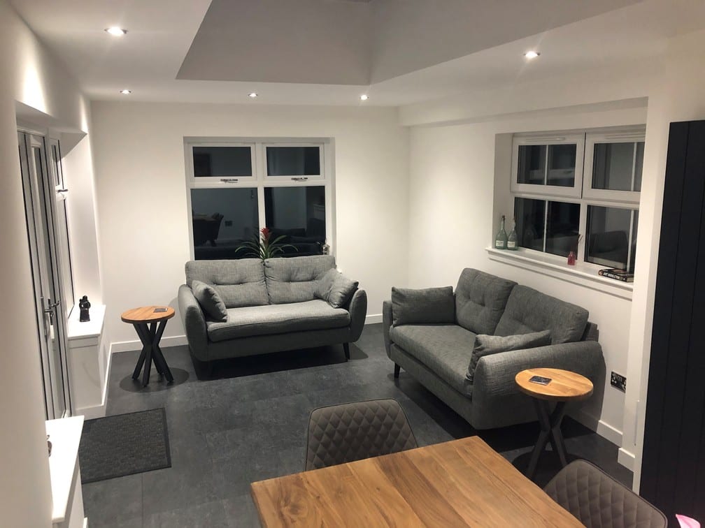 Ideal Windows And Conservatories Orangery Interior night