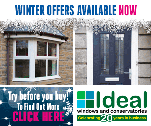 Ideal winter offers windows doors banner